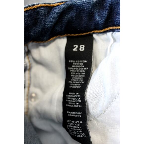 Kendall + Kylie Size 28 The Icon Cut Off Jean Extremely! Distressed Denim Shorts - Picture 11 of 11